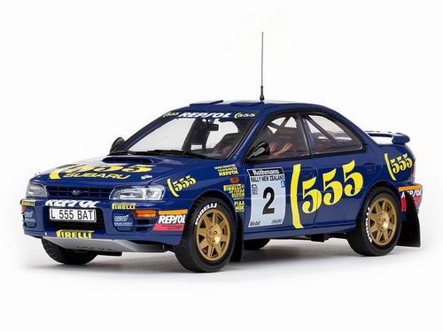 Модель 1:18 Subaru Impreza №2 «555» Winner Rally New Zealand (Colin McRae - Derek Ringer)