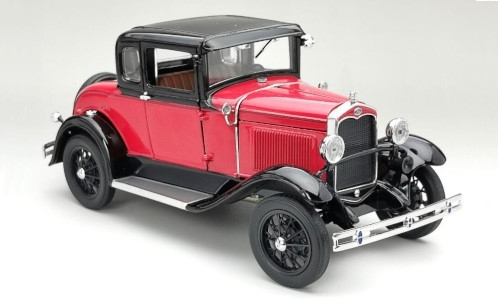Модель 1:18 Ford Model A Coupe 1931 - red/black