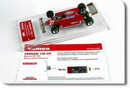 Модель 1:43 Ferrari 126 CK №27 Winner Monaco GP (Gilles Villeneuve)