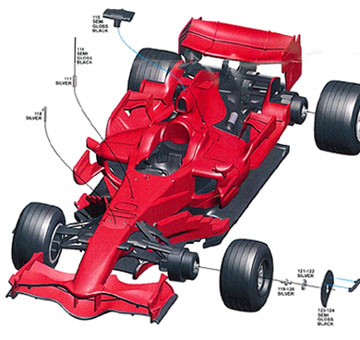 Модель 1:43 Ferrari F2008 GP French (Kimi Raikkonen - F.Massa Winner) KIT