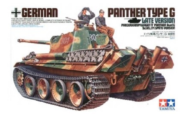 Модель 1:35 Panther Type G(поздняя версия) с 2-мя фигурами танкистов