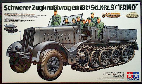 Немецкий восемнадцатитонный полугусеничный тягач с восемью фигурами 35239 Модель 1:35