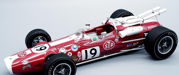 LOTUS Type 38 №19 2nd Indianapolis Indy 500 (1966) Jim Clark, Red White TM18-176C Модель 1:18