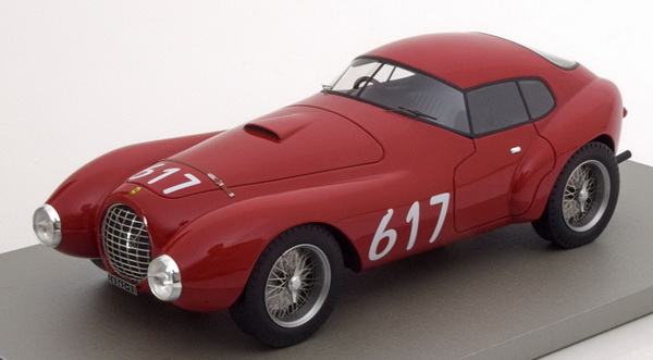 Модель 1:18 Ferrari 166/212 Uovo №617 Mille Miglia (Mancini - Ercolani) - red