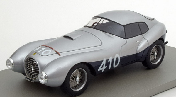 Модель 1:18 Ferrari 166/212 Uovo №410 Mille Miglia (Giannino Marzotto - Marco Crosara) - silver/blue met (L.E.120pcs)