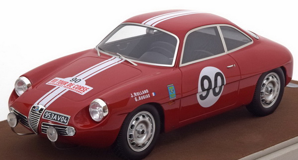 Модель 1:18 Alfa Romeo Giulietta SZ №90 Rally Tour de Corse (Rolland - Augias) (L.E.60pcs)