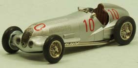 Модель 1:43 Mercedes-Benz W125 GP Monoposto №10 Winner Monaco GP (Manfred von Brauchitsch) - silver