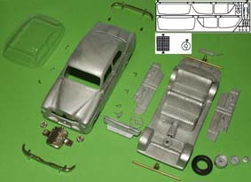 mercedes-benz 180 a «ponton» 4-door saloon kit M43092-0 Модель 1:43