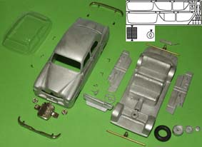 mercedes-benz 180 b-c «ponton» 4-door saloon kit M43093-0 Модель 1:43
