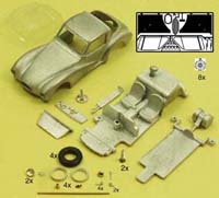 aston martin db3/7 (db3 with special one-off enclosed coupe body, built for tom meyer) kit TW139-0 Модель 1:43