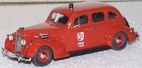 Модель 1:43 Packard (4-door) Sedan Feuerwehr CH - red