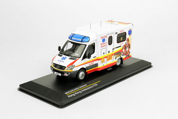 Модель 1:43 Mercedes-Benz Sprinter Ambulance - Hong Kong Fire Service