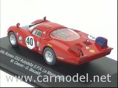 Модель 1:43 Alfa Romeo 33.2 №40 Le Mans