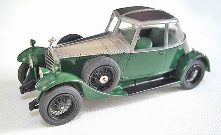 Модель 1:43 Rolls-Royce 20 HP Aerocar - polished over green (original color)