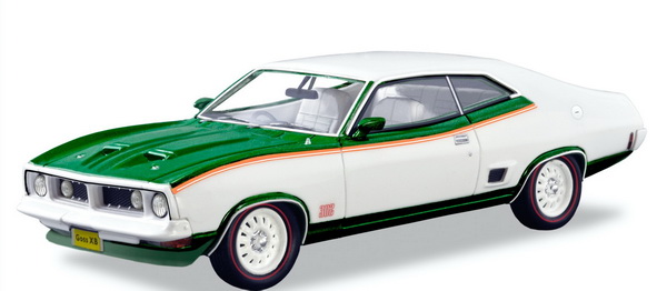 Модель 1:43 Ford XB Coupe John Goss - 1975 - White/Green