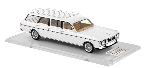 Ford Falcon XY Factory Built 6 Door Wagon - 1970 - White TSS40B Модель 1:43