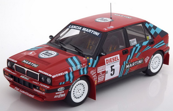 Модель 1:18 Lancia Delta HF Intergrale 16V №5 «Martini» Rallye Sanremo (Didier Auriol - Bernard Occelli)
