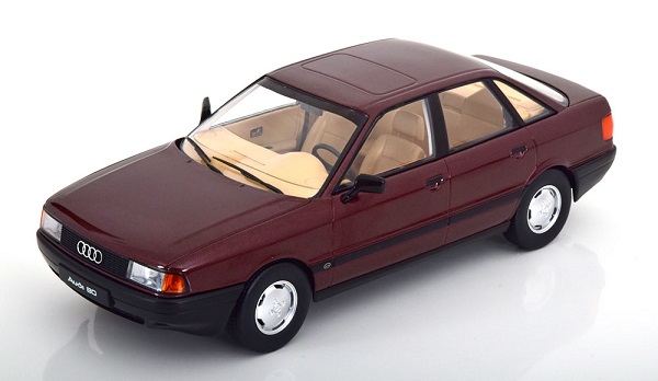 Модель 1:18 Audi 80 (B3) - 1989 - Dark red metallic