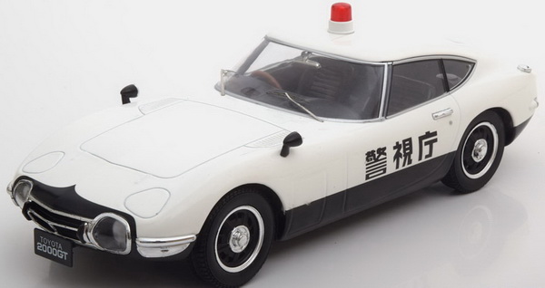 toyota 2000 gt police japan - white/black T9-1800186 Модель 1:18
