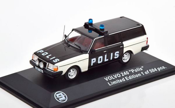 Модель 1:43 Volvo 240 Police Sweden (L.E.504pcs)