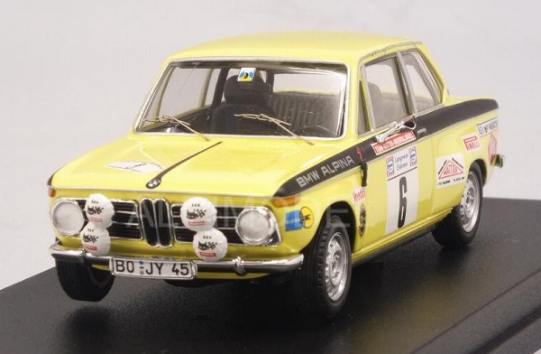 Модель 1:43 BMW 1602 #6 German Champion Vorderpfalz Rally 1972 Zweibaumer -Schons