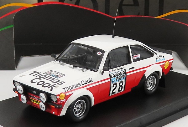 FORD Escort Mkii №28 Rally Rac Lombard (1980) S.van Der Merwe - F.Boshoff, White Red