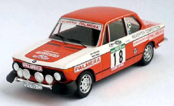 bmw 2002 tii #18 rally portugal 1976 fernandez - brasa RRAL69 Модель 1:43