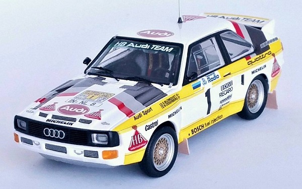 Audi Sport Quattro #1 Rally Sweden 1985 Blomqvist - Cederberg RRSE21 Модель 1:43