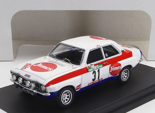 Модель 1:43 OPEL Ascona (night Version) №31 Rally Portugal (1978) J.Ortigao - M.Sottomayor, White Red