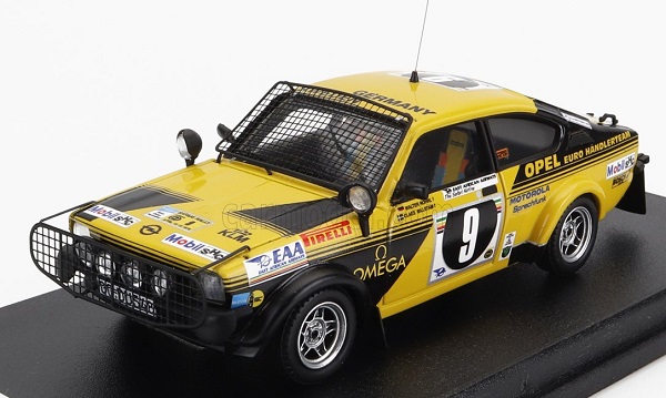 OPEL Kadett Gt/e (night Version) N9 Rally Safari (1976) W.Rohrl - C.Billstam, yellow black TRFDSN101 Модель 1:43