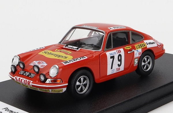 Модель 1:43 PORSCHE 911s Coupe N79 Rally Tap (1972) A.Borges - P.Garcia, Red