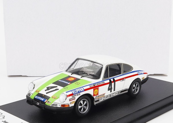 Модель 1:43 PORSCHE 911s Coupe Team J.p Gaban N41 Winner GT Class 24h Le Mans (1969) J.p.Gaban - Y.Deprez, White Green