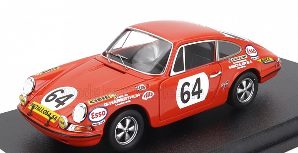 Porsche 911s Coupe Team C.Haldi N64 24h Le Mans (1970) Jean Sage - Pierre Greub, Orange TRFDSN150 Модель 1:43