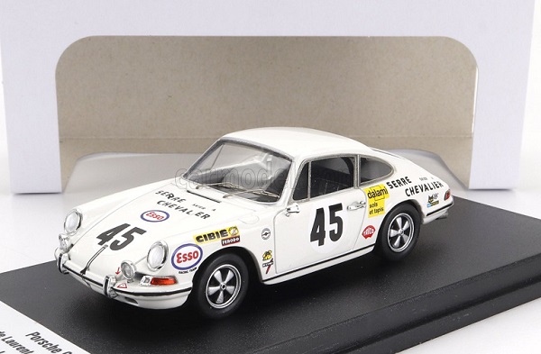 Модель 1:43 Porsche 911S Coupe Team C.Laurent №45 24h Le Mans - 1970 - Claude Laurent - Jacques Marche, White