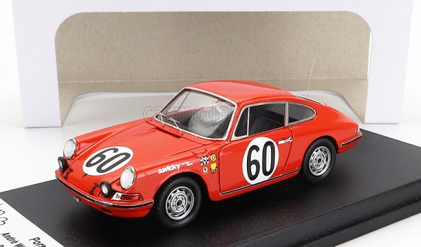 Porsche 911S Coupe Team Farjon №60 24h Le Mans - 1967 - Andre Wicky - Philippe Farjon, Orange TRFDSN177 Модель 1:43