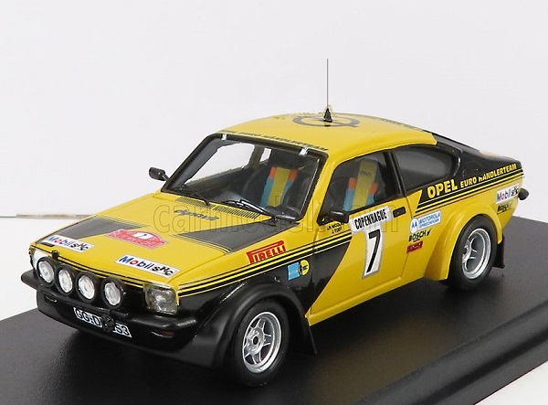 OPEL Kadett Gt/e (night Version) №7 Rally Montecarlo (1977) J.p.Nicolas - J.Todt, Yellow Black TRFDSN23 Модель 1:43