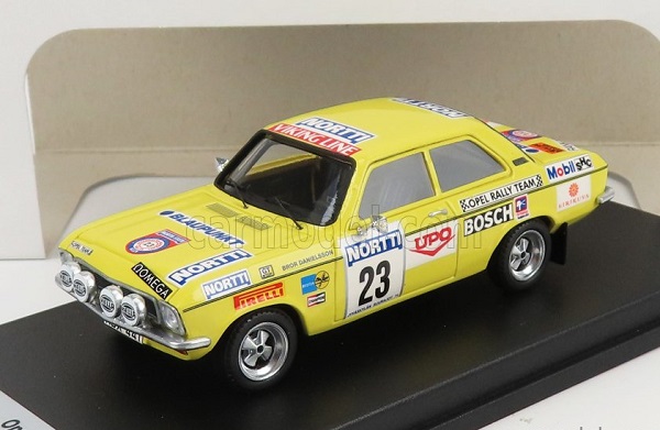 Модель 1:43 OPEL Ascona A №23 Rally 1000 Lakes (1974) B.danielsson - B.sundberg, Yellow
