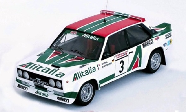 Модель 1:43 FIAT 131 Abarth №3 «Alitalia» Rallye WM, Criterium Molson du Quebec (Walter Röhrl - Christian Geistdörfer) (L.E.150pcs)