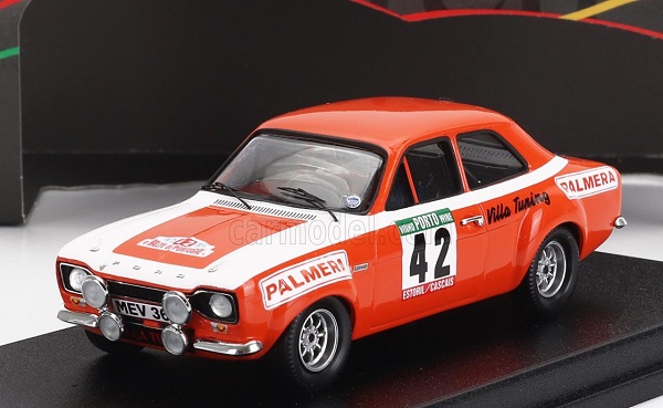 ford escort mki (night version) n42 rally portugal (1975) f.lezama - j.arnaiz, red white TRRAL126 Модель 1:43