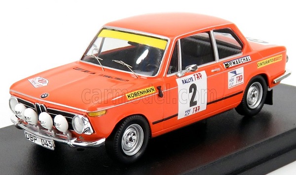 Модель 1:43 BMW 2002ti (night Version) №2 Rally Tap (1972) L.asterhag - C.bilstam, Orange