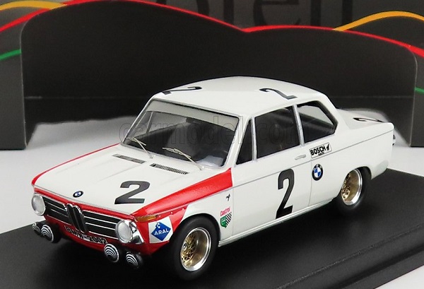 BMW 2002 Tii №2 24h Spa Francorchamps (1969) H.hahne - D.basche, White Red TRRBE44 Модель 1:43