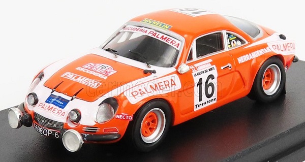 Модель 1:43 RENAULT Alpine A110 N16 Rally Firestone (1976) I.sunsundegui - J.larrinaga, Orange White