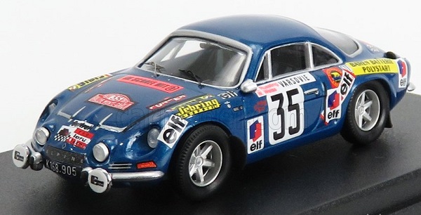 RENAULT Alpine A110 N35 Rally Montecarlo (1973) K.russling - W.weiss, Blue Met TRRFR22 Модель 1:43