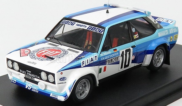Модель 1:43 FIAT 131 Abarth Team FIAT Italia №10 Winner Rallye Monte-Carlo (1980) W.Rohrl - C.Geistdorfer, White Blue