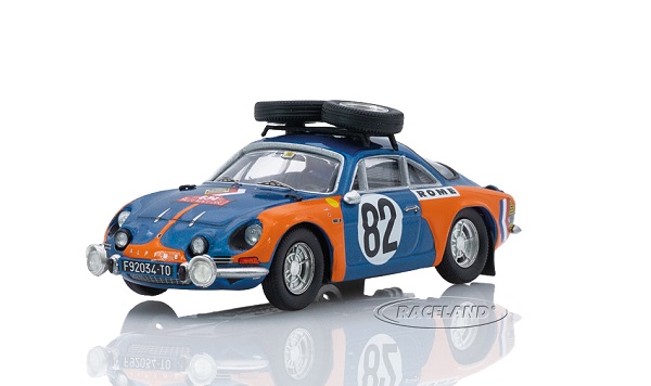 Модель 1:43 Renault A110 Alpine (Night Version) №82 Rally Montecarlo (1973) Umberto De Bonis - Maria T.Pelossa, Blue Orange