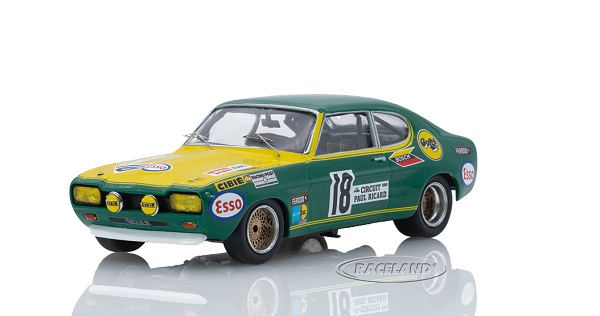 Ford Capri Rs 2600 №18 2x6h Paul Ricard (1971) Jean Claude Guerie - Jean Pierre Rouget, Green Yellow