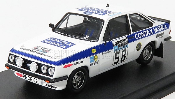 FORD Escort Mkii Rs2000 N58 Rally Rac Lombard (1978) H.bohne - P.diekmann, White Blue TRRUK53 Модель 1:43