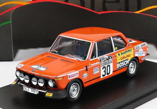 BMW 2002ti (night Version) N30 Rally Rac Lombard (1973) B.danielsson - U.sundberg, Orange TRRUK74 Модель 1:43