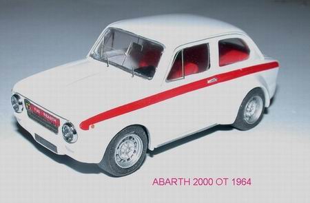 Модель 1:43 FIAT Abarth 2000 OT - white