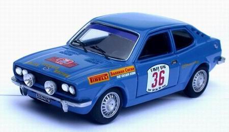 fiat 128 coupe №36 gr.2 rally elba - blue P208 Модель 1:43